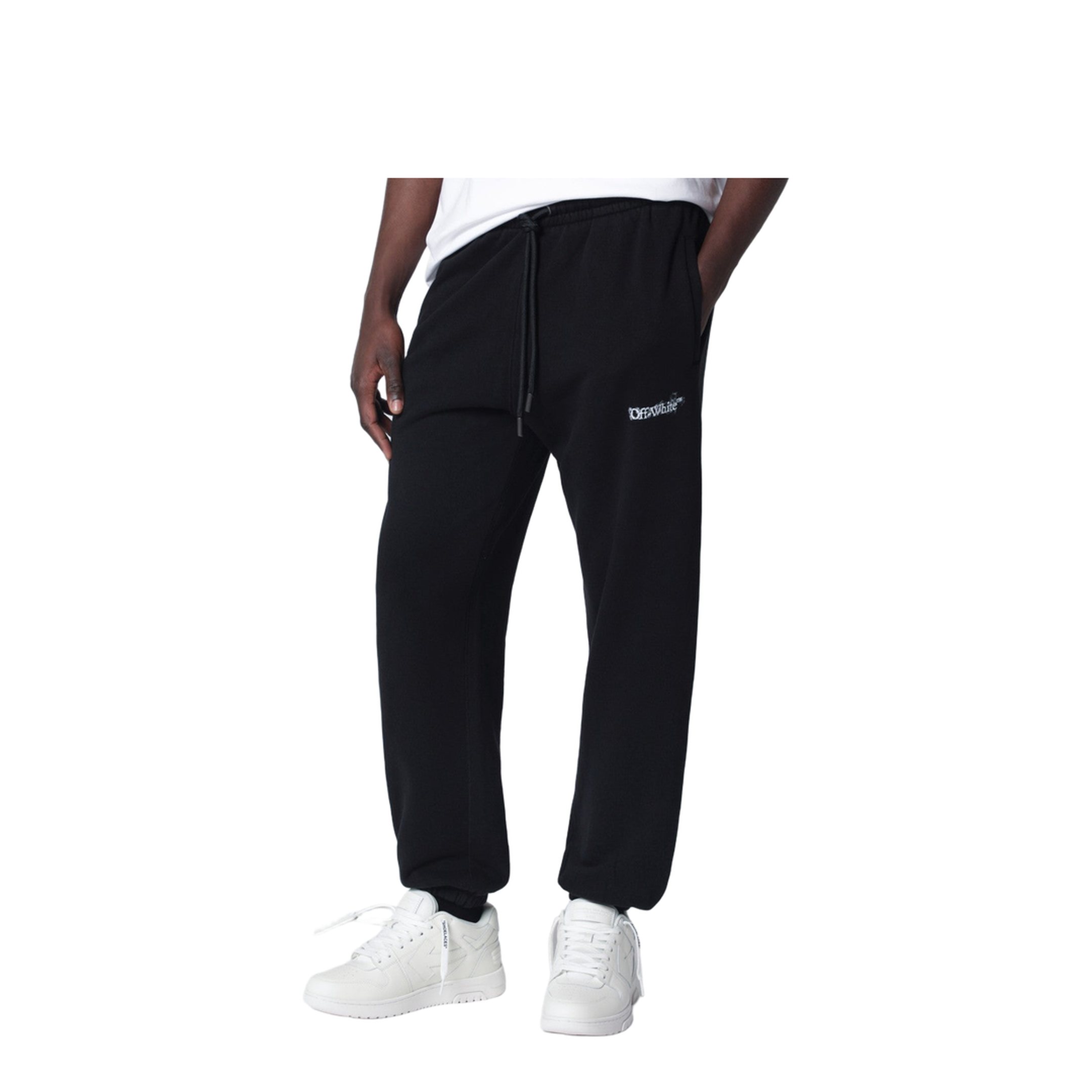 MAYFEYR -  - Heraldic Arrow Jogging Trousers Black - OMCH057S26FLE0030001