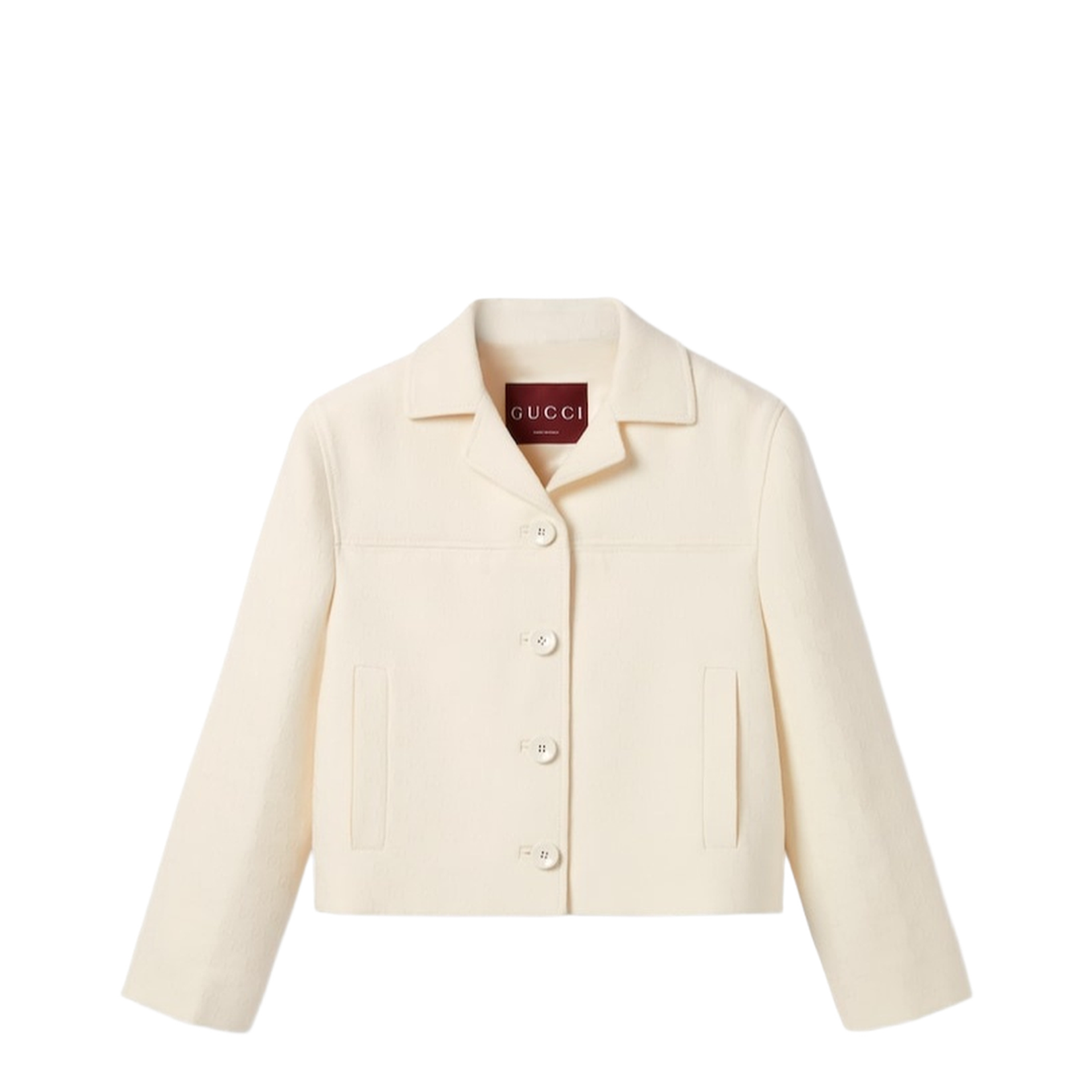 Wool Silk Crêpe Jacquard Jacket
