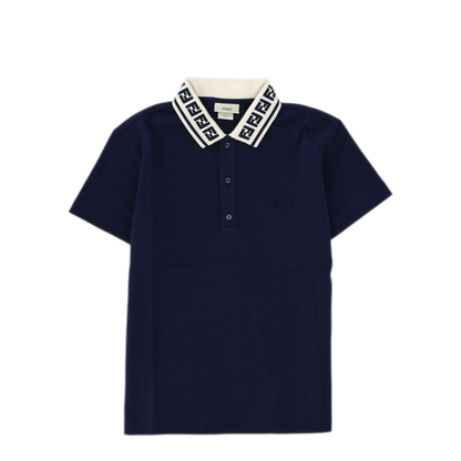 MAYFEYR - Fendi - Polo With Logo Collar - JMI521KAY8DF1I11