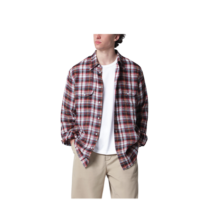 Long-sleeve plaid shirt