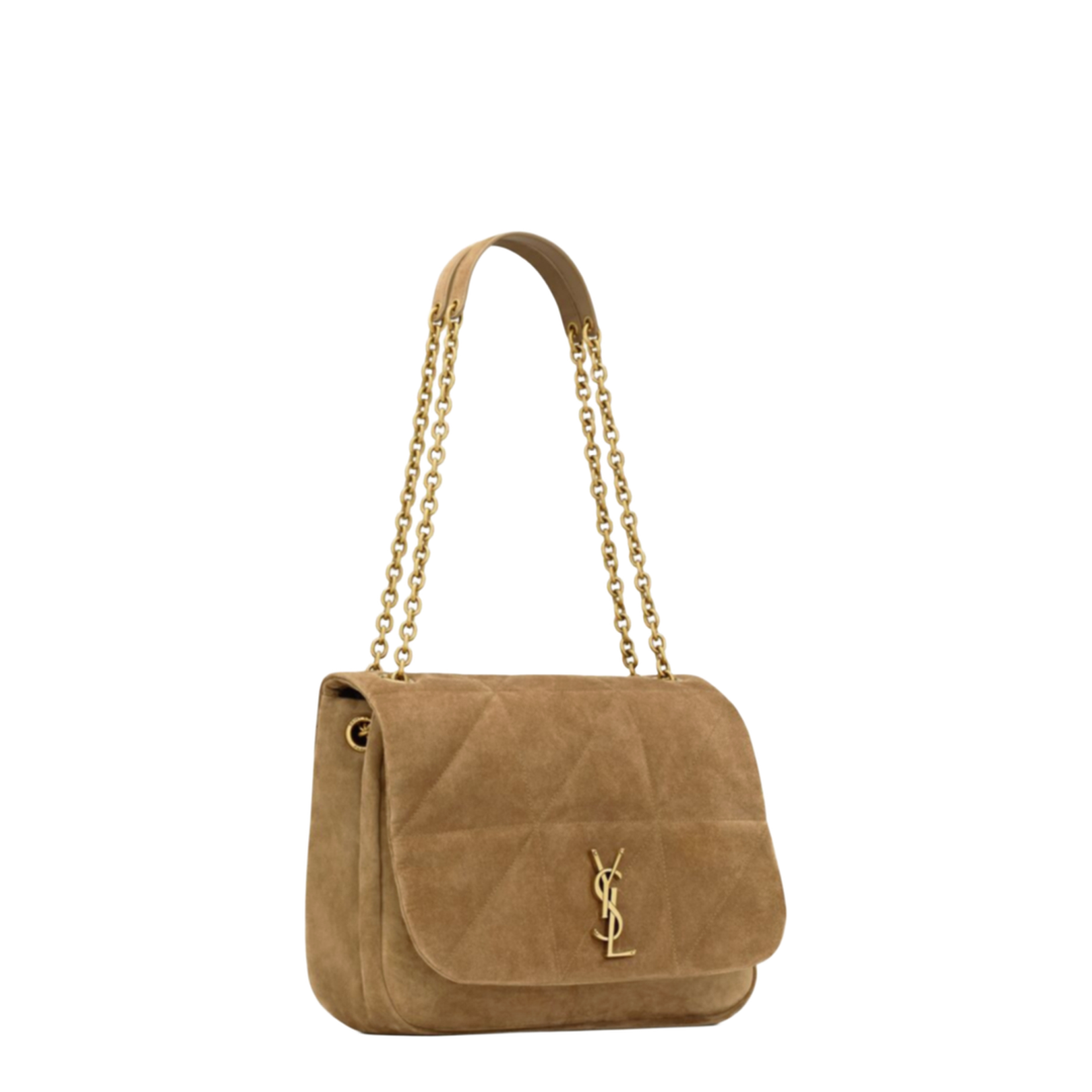 Jamie Medium Suede Shoulder Bags - Tan