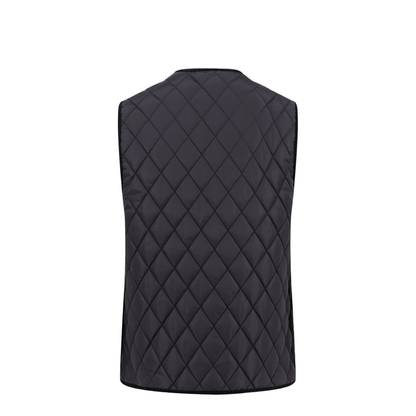 Quilted Vest with Black Diamond Quilting