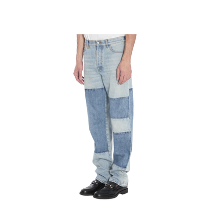 Patchwork Denim Jeans