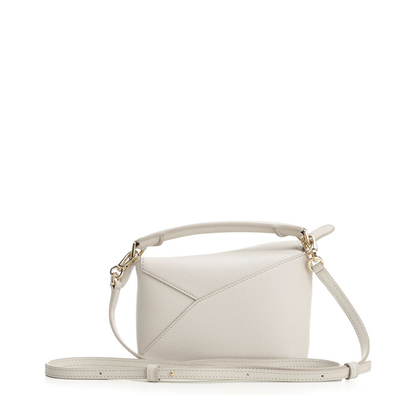 Mini Puzzle Edge Bag in Soft Grained Calfskin Grey