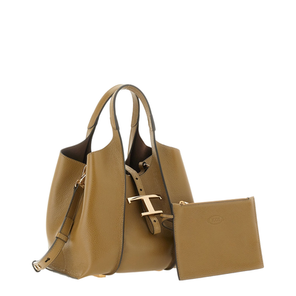 T Timeless Shopping Bag in Leather Mini