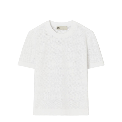 White viscose blend top