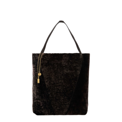 MAYFEYR - Chloè - Chlo Spin Large Shearling Shopping Bag - CH25WS810Q4524X