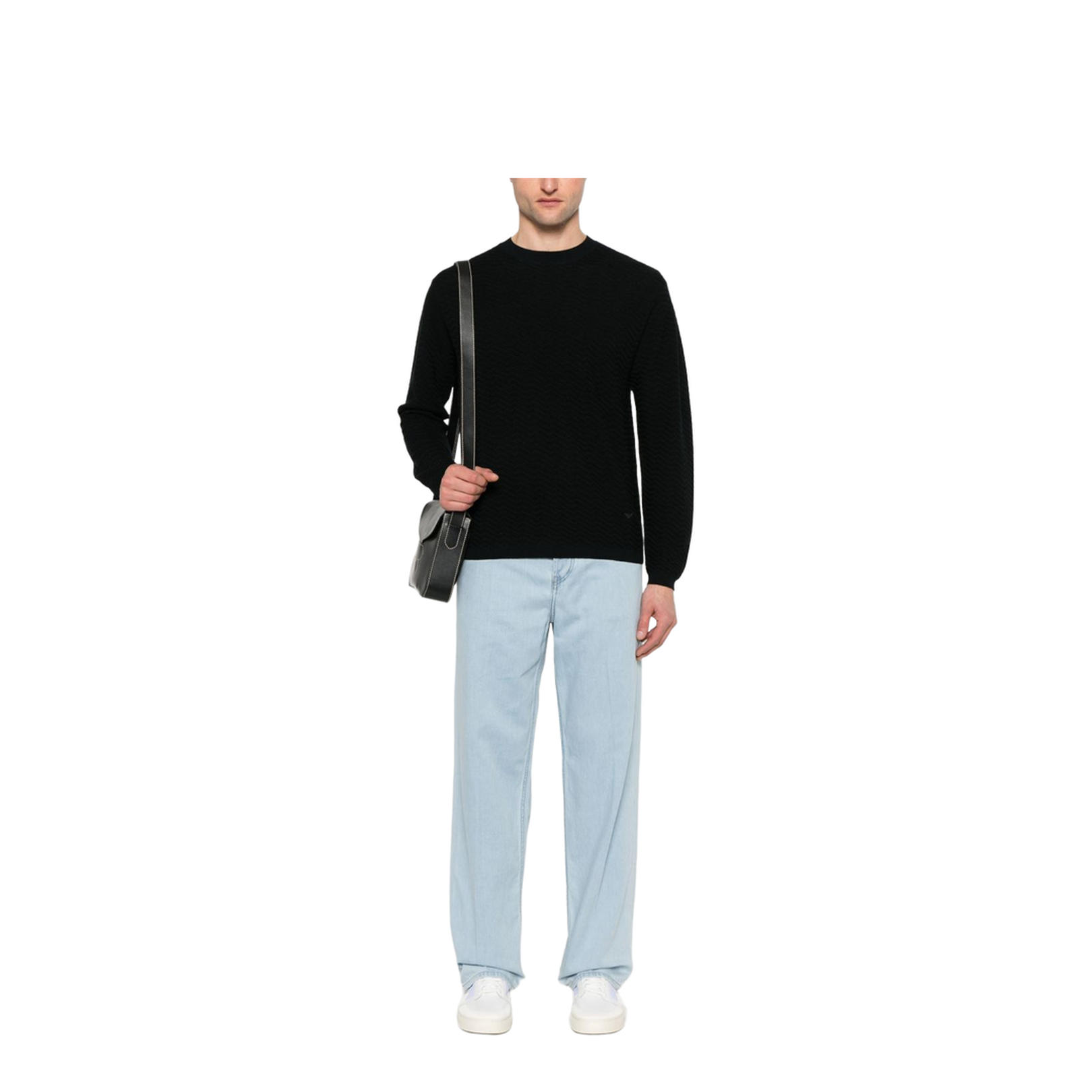 Wool Blend Crewneck Sweater