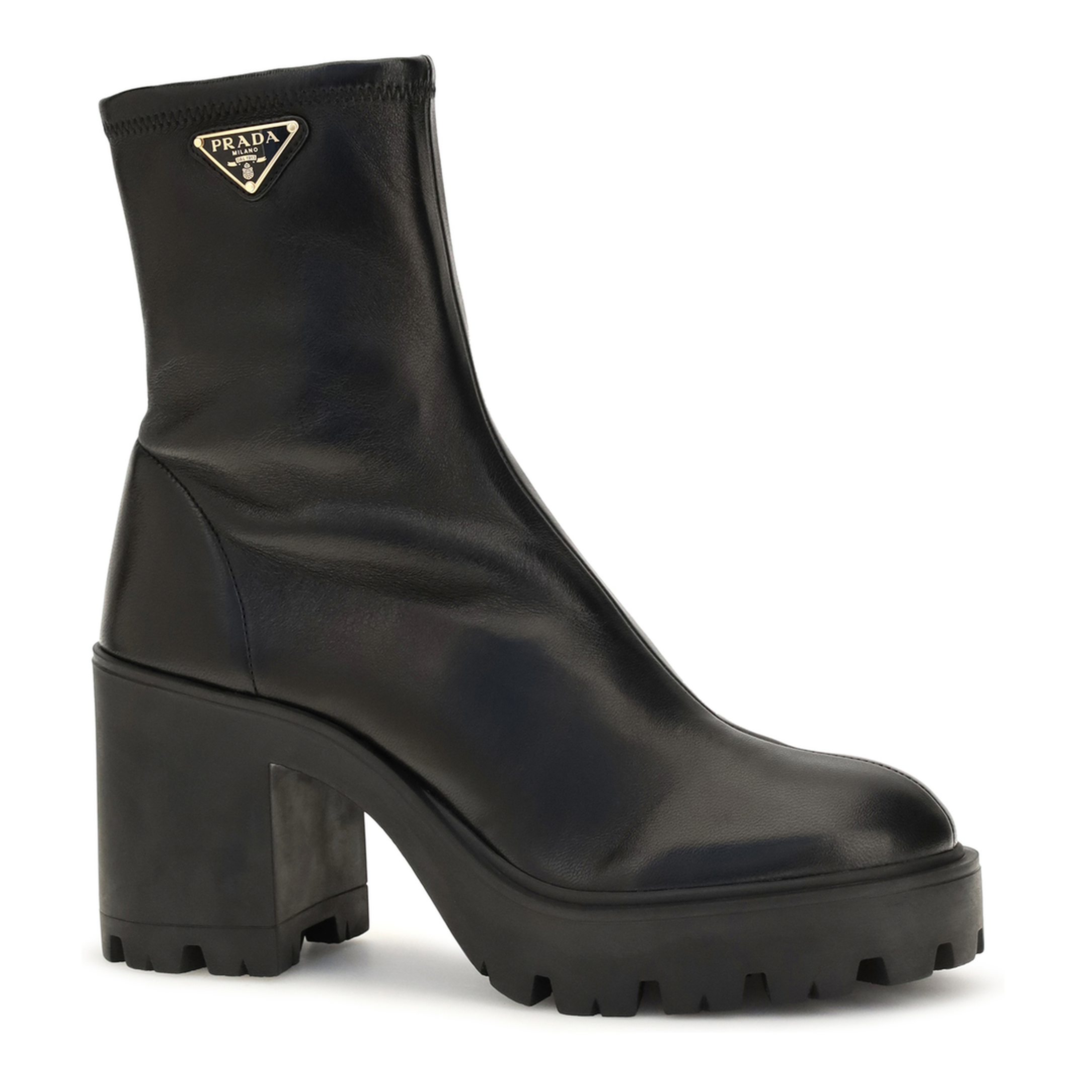 MAYFEYR - Prada - Stretch Leather Platform Ankle Boots - 1T546OF085L68F0002