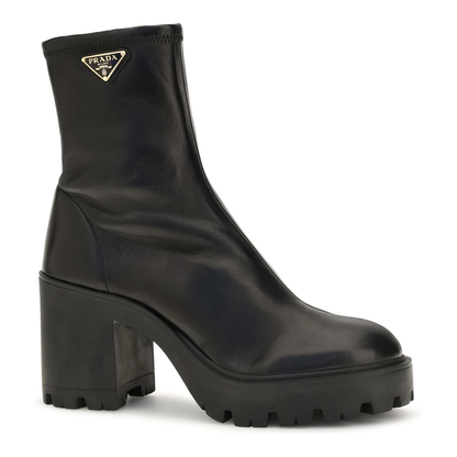 MAYFEYR - Prada - Stretch Leather Platform Ankle Boots - 1T546OF085L68F0002