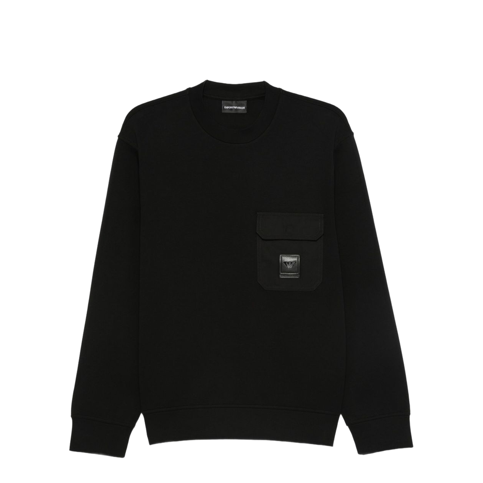 ASV Double-Jersey Sweatshirt with Pocket and Logo Patch