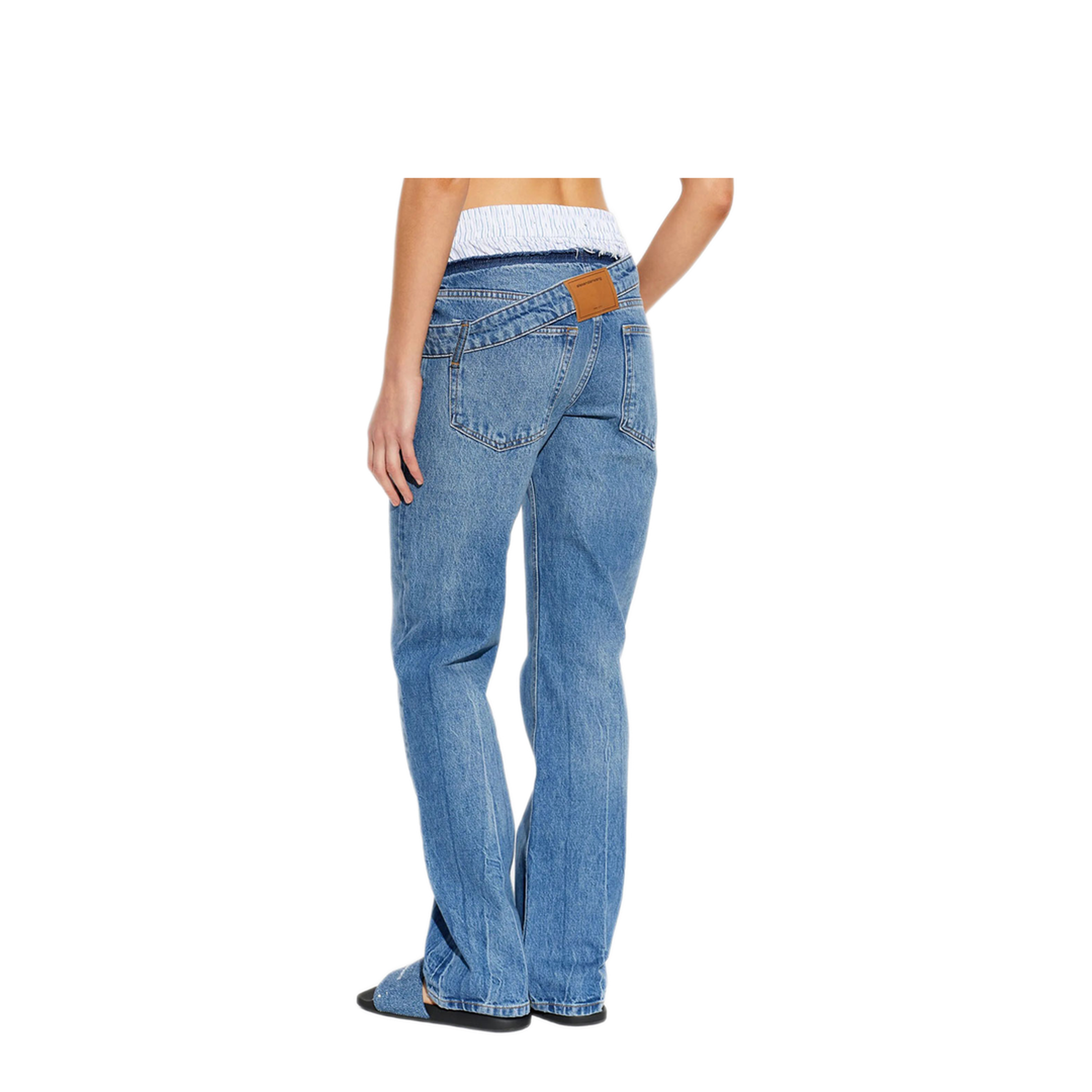 MAYFEYR - Alexander Wang - Boxer Detail And Drop Waistband Slim Fit Jeans - 4DC3264123400C
