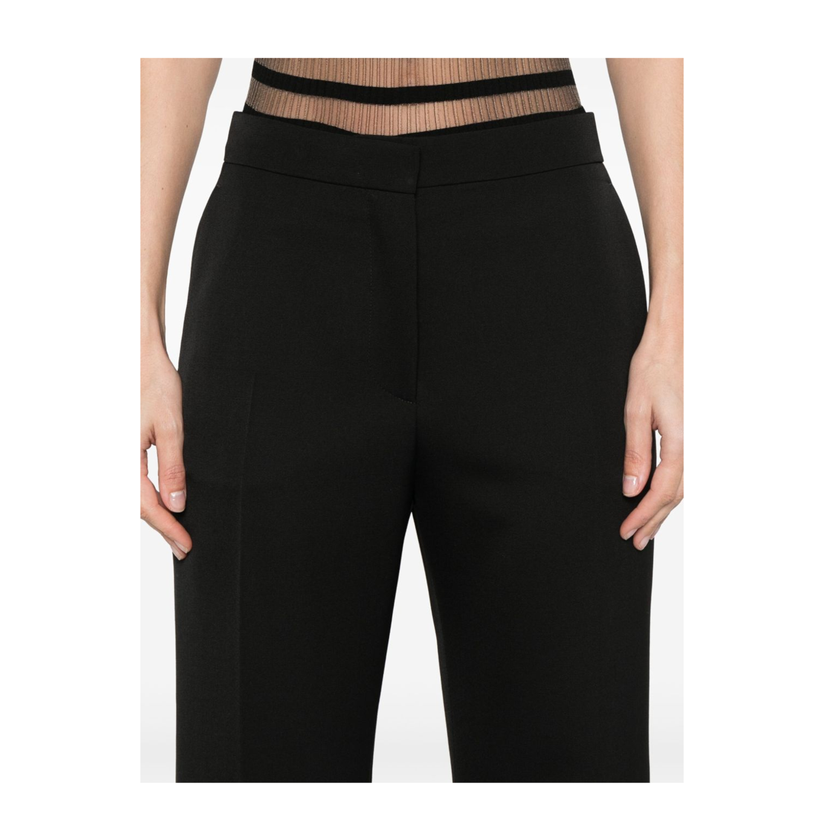 Wool Flared Trousers