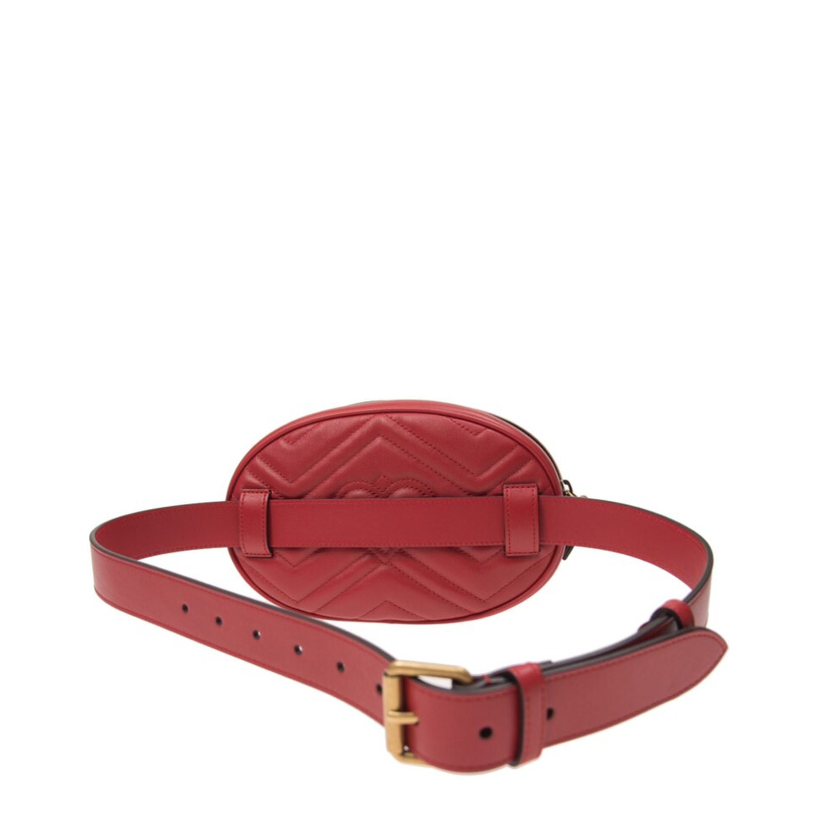 GG Marmont Small Leather Camera Bag - Red