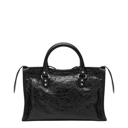 Le City Small Lambskin Top-Handle Bag - Black