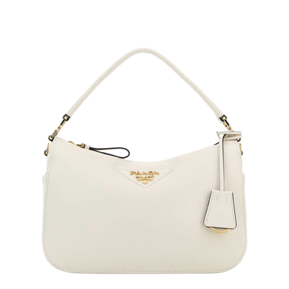 MAYFEYR - Prada - Ivory Leather Small Handbag - 1BC277VONO2DKVF02EU
