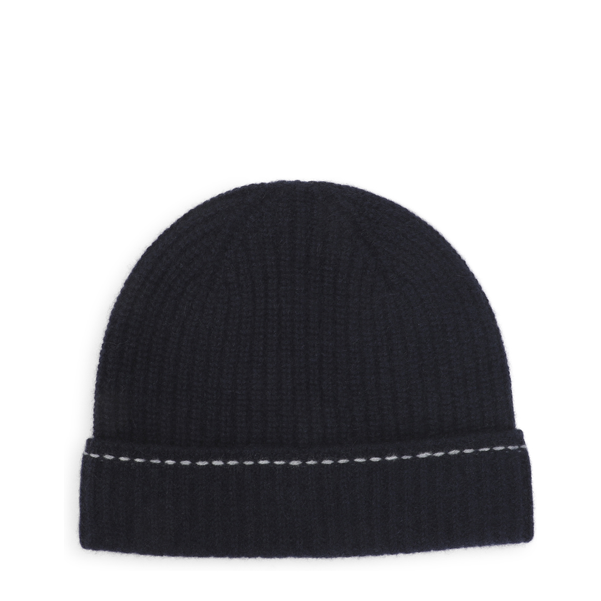 MAYFEYR - Kiton - Blue Rib Knit Beanie - UCPL003K0240L02001BLU
