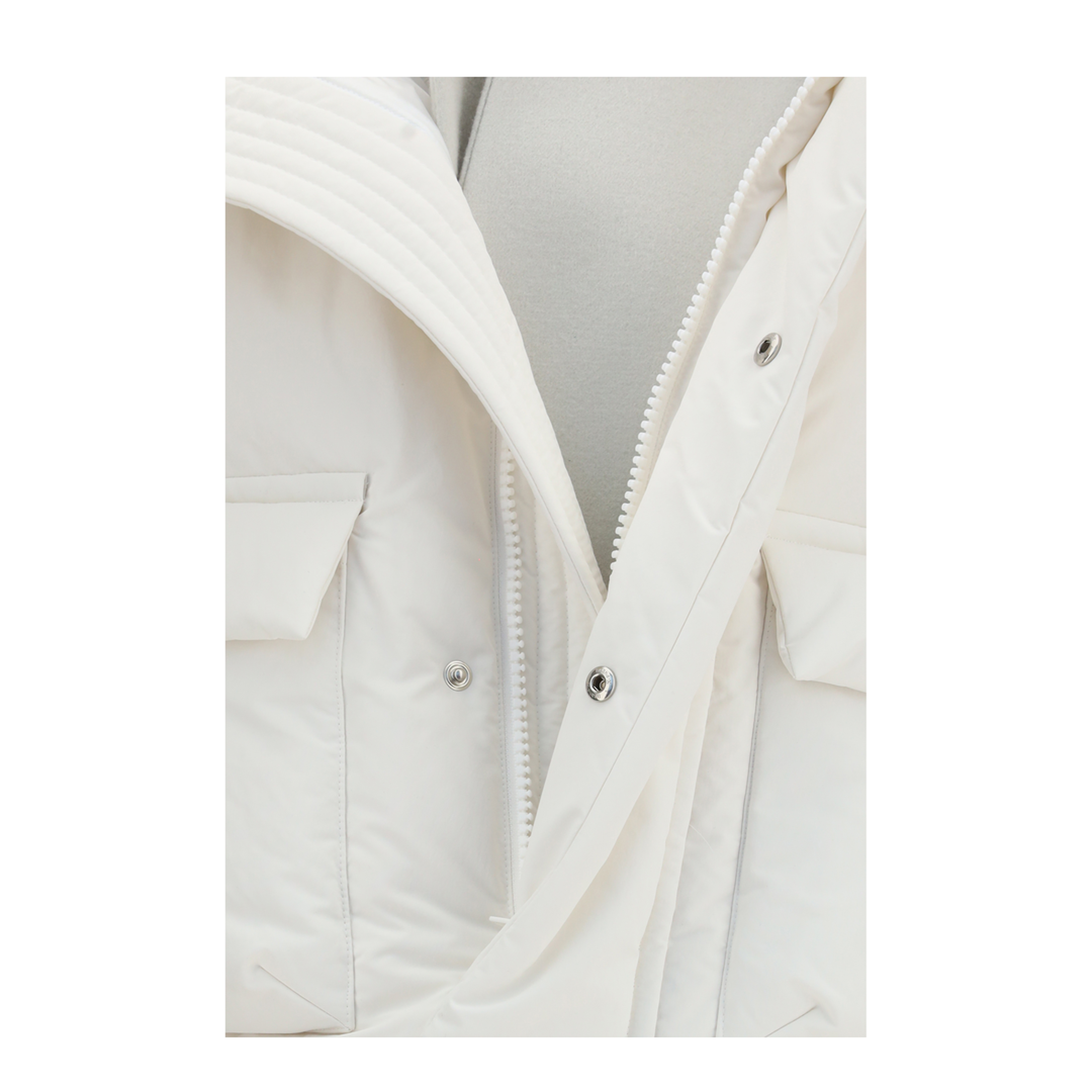 MAYFEYR - Sacai - Double Padded Jacket With Zip Closure - 2608664178