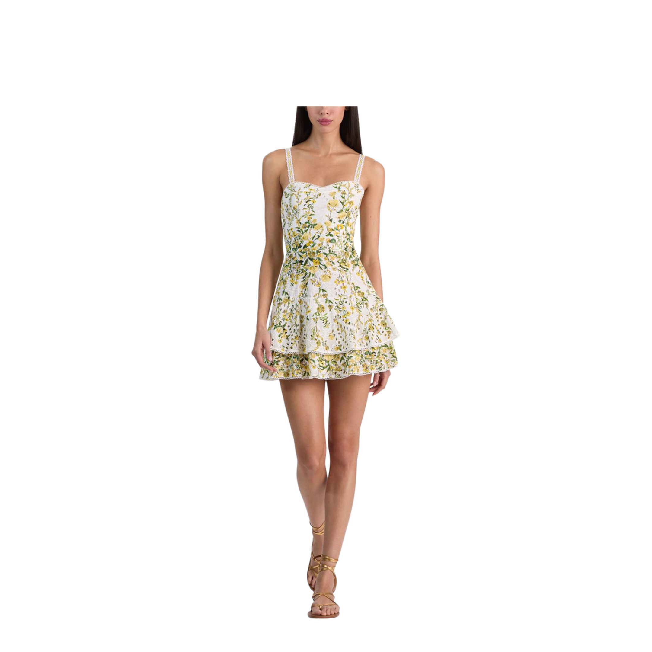 MAYFEYR - Alice + Olivia - Meredith Sweetheart Mini Dress - CC604P30531E189