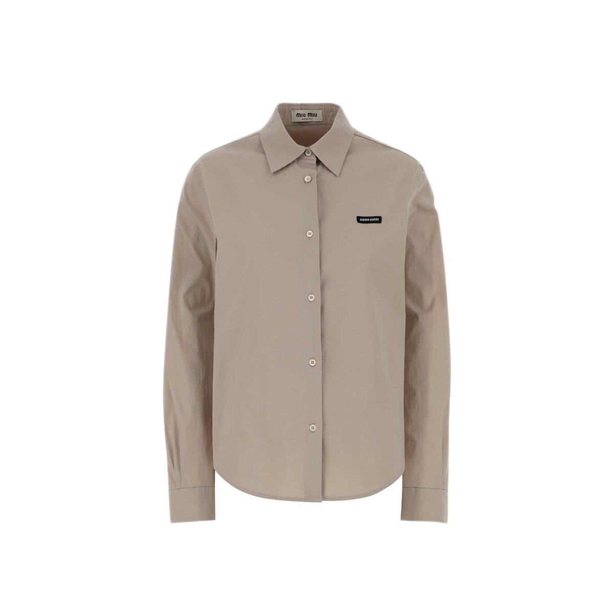 MAYFEYR - Miu Miu - Dove Grey Stretch Poplin Shirt - MK2061SOOO6472F0A08