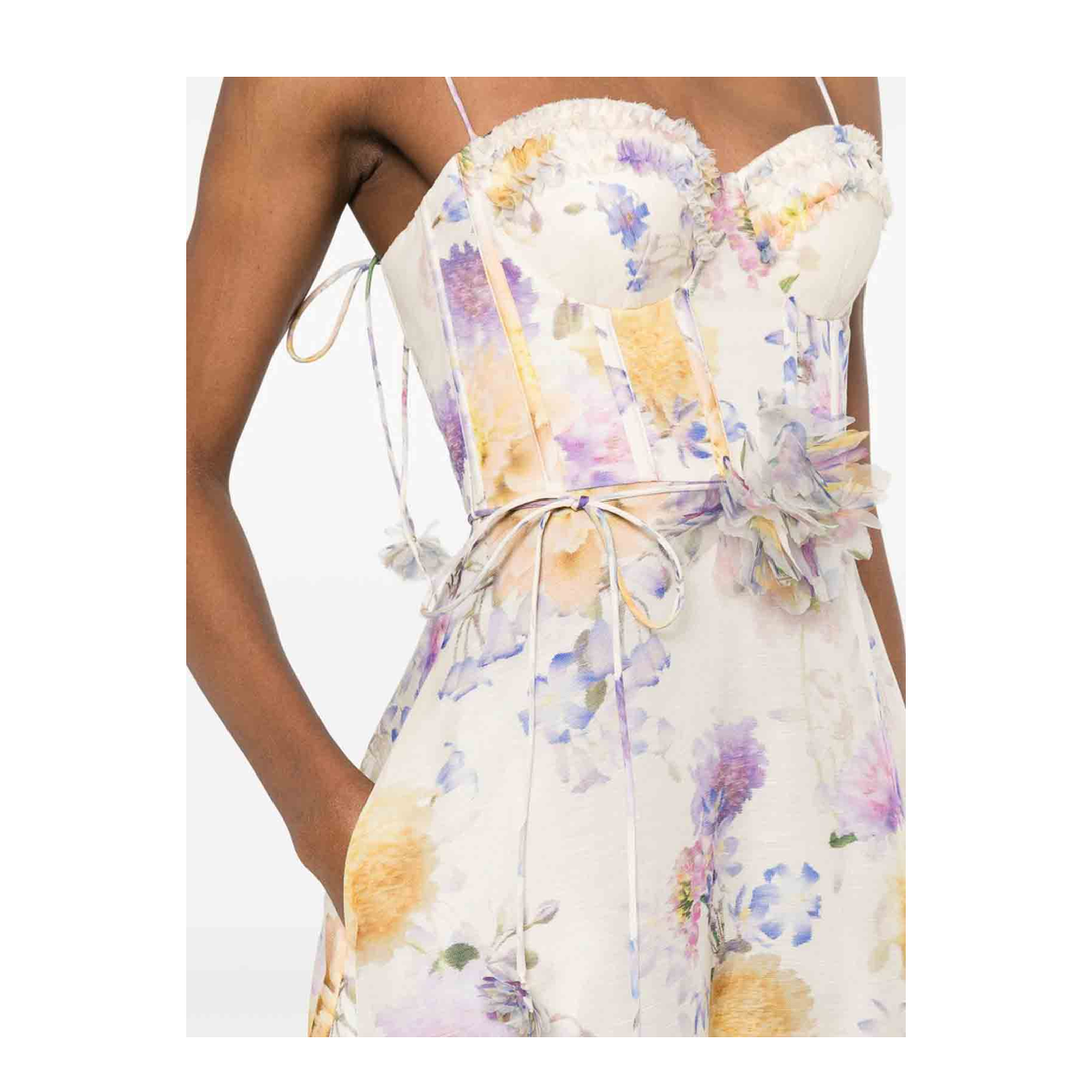 MAYFEYR - Zimmermann - Midi Dress With Flower Print - 7568DS261CRDA