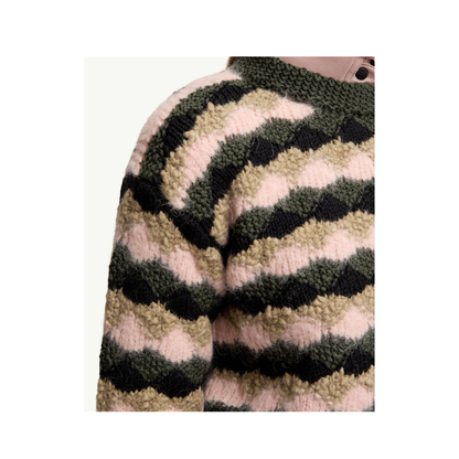 Multicolour Wool & Alpaca Blend Striped Jumper