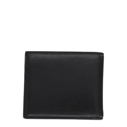 Tempesta Calfskin Bi-Fold Wallet With Logo Plaque