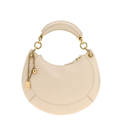 Banana Small Lambskin Hobo - Milk