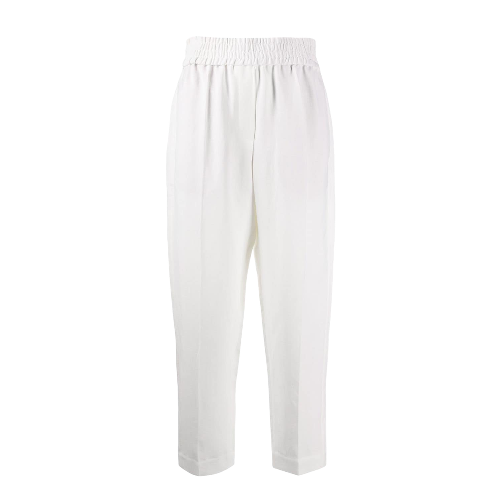 Cropped Trousers with Side Stripe Detail