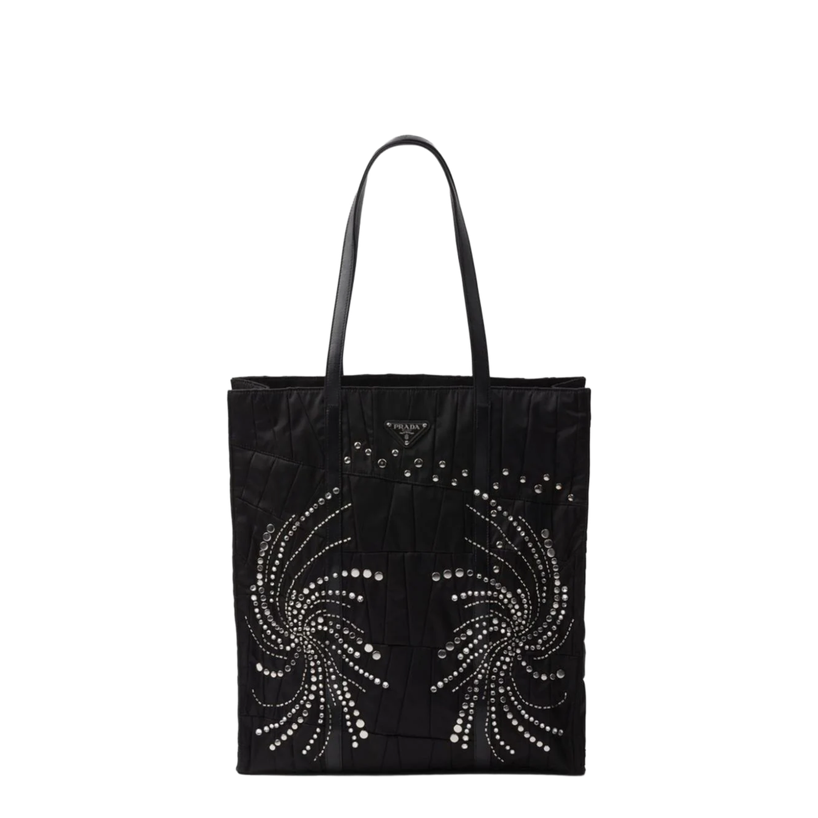 Black Medium Leather Tote Bag