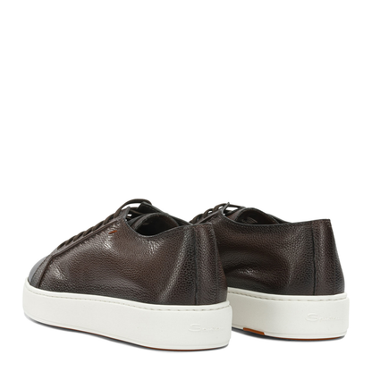 MAYFEYR - Santoni - Low Top Leather Sneakers - MBCD22223BARKEVRT50T50