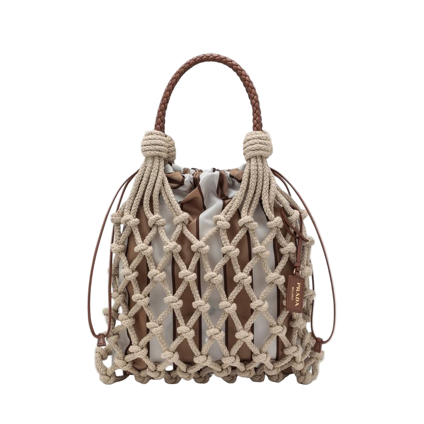 Noue Medium Bag in Rope/Camel