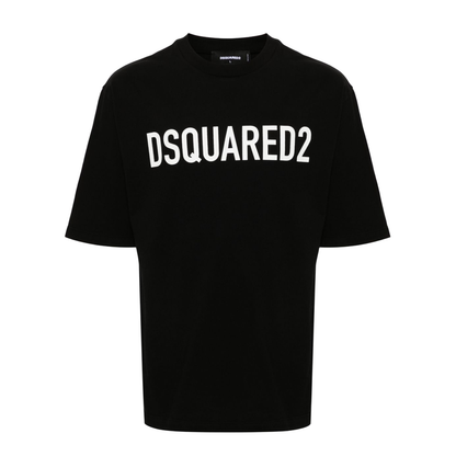 Logo Print T-Shirt - Black