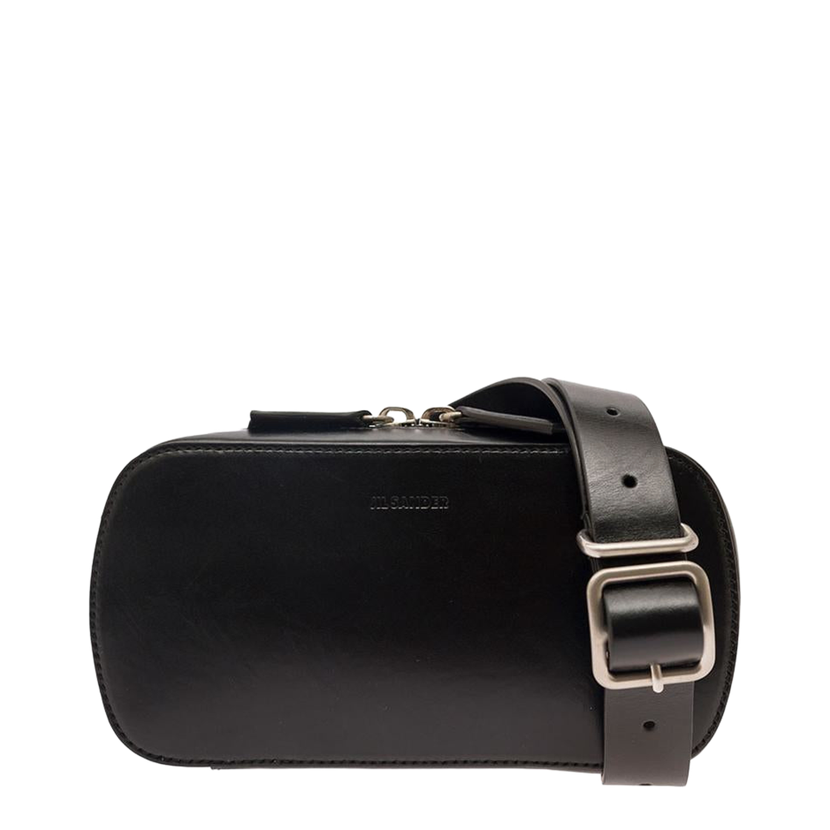 Black Leather Belt Bag
