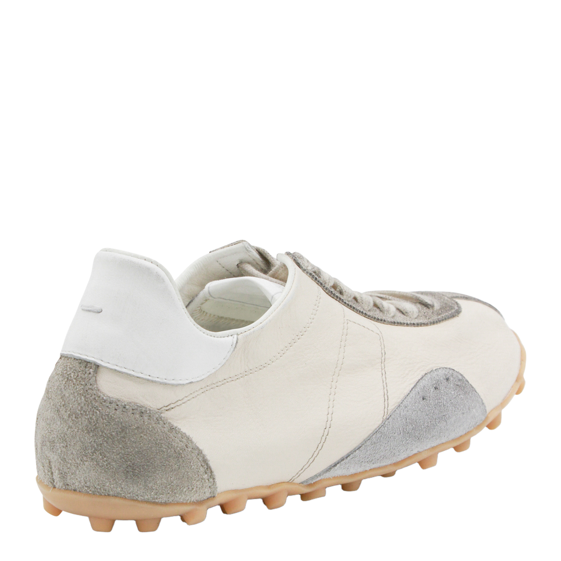 Sprinters Sneakers In Cream Leather And Vintage Suede