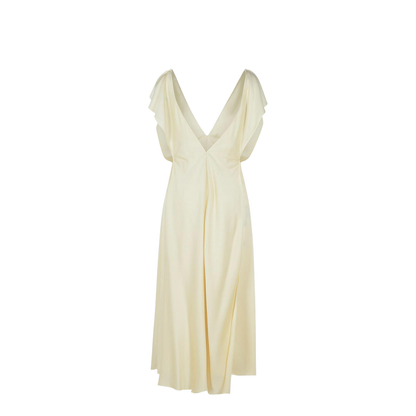 Ivory Viscose Blend Dress