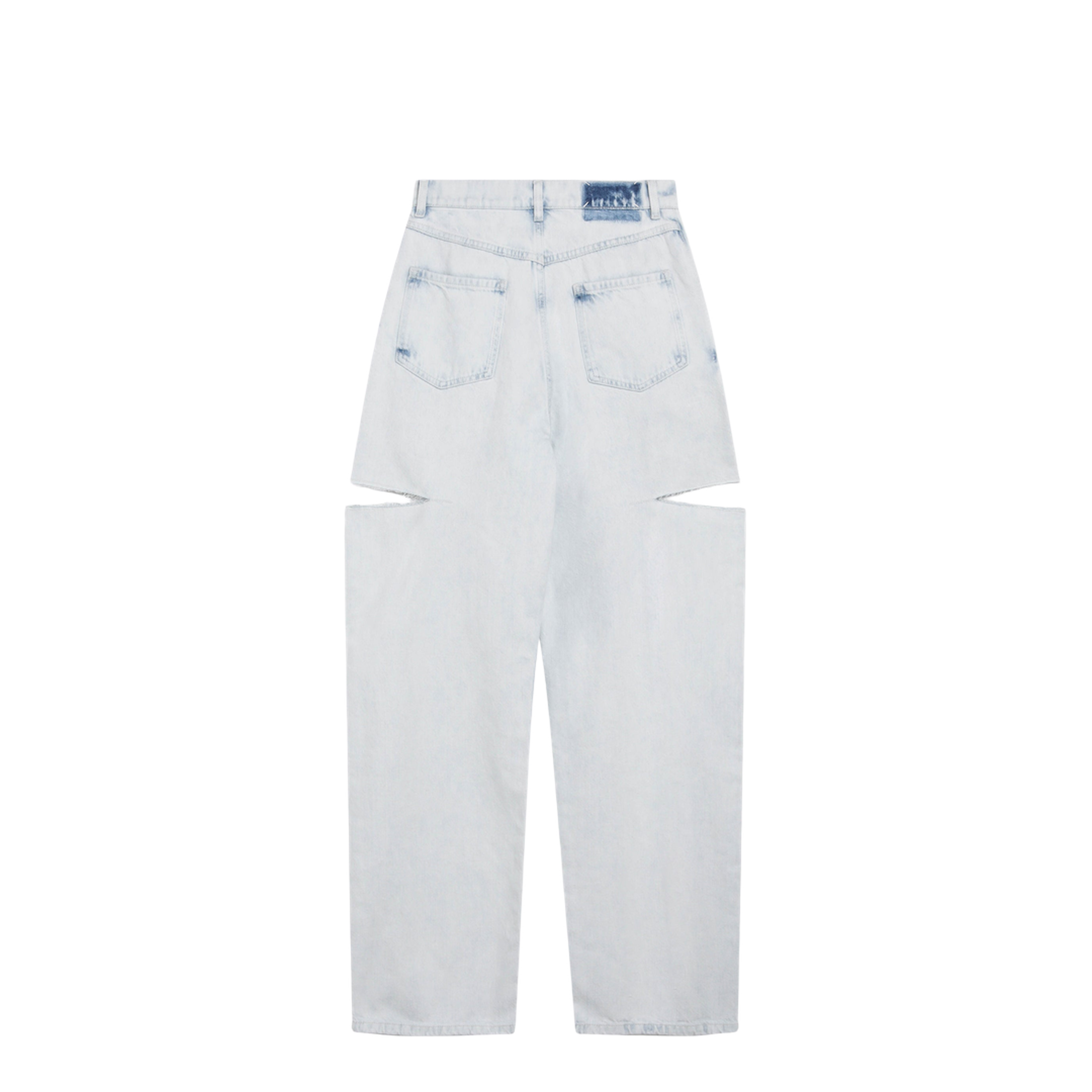 MAYFEYR - Maison Margiela - Blue Faded Cotton Jeans With Cut-Out Details - S51LA0185M30045961