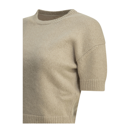 MAYFEYR - Khaite - Golden Crew Neck Sweater - 18289650992