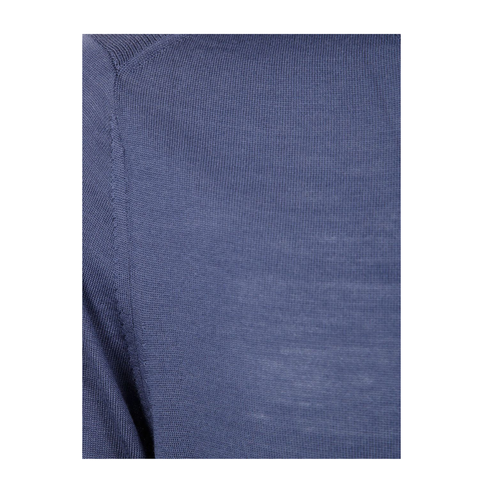 Petrol Blue Merino Wool Crew Neck Sweater