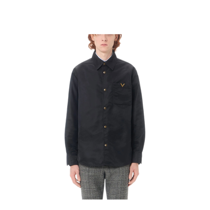 MAYFEYR - Valentino - Nylon Shirt Jacket With Vgold - VCIO06BET0NO