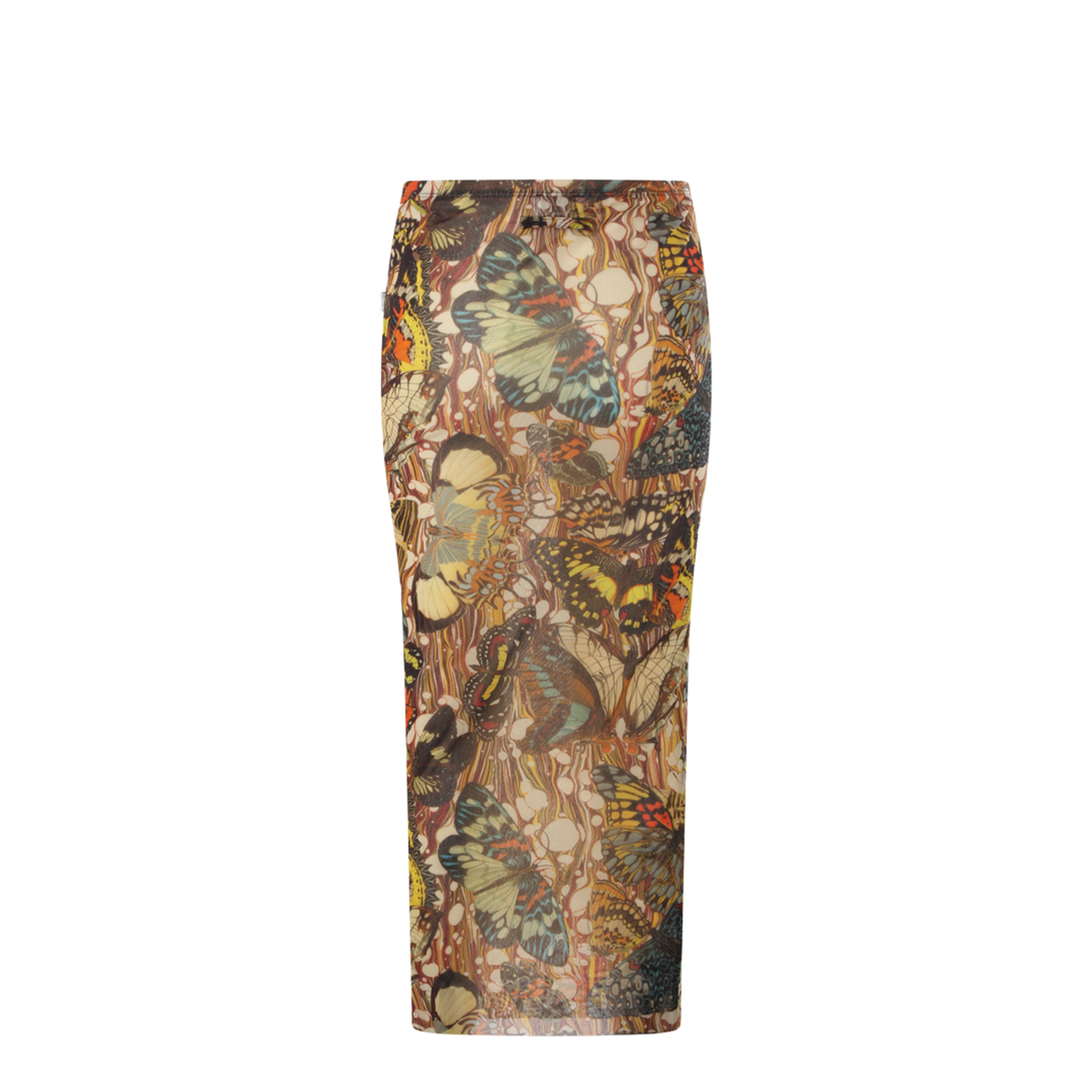 Long Skirt with Bow Tie Print