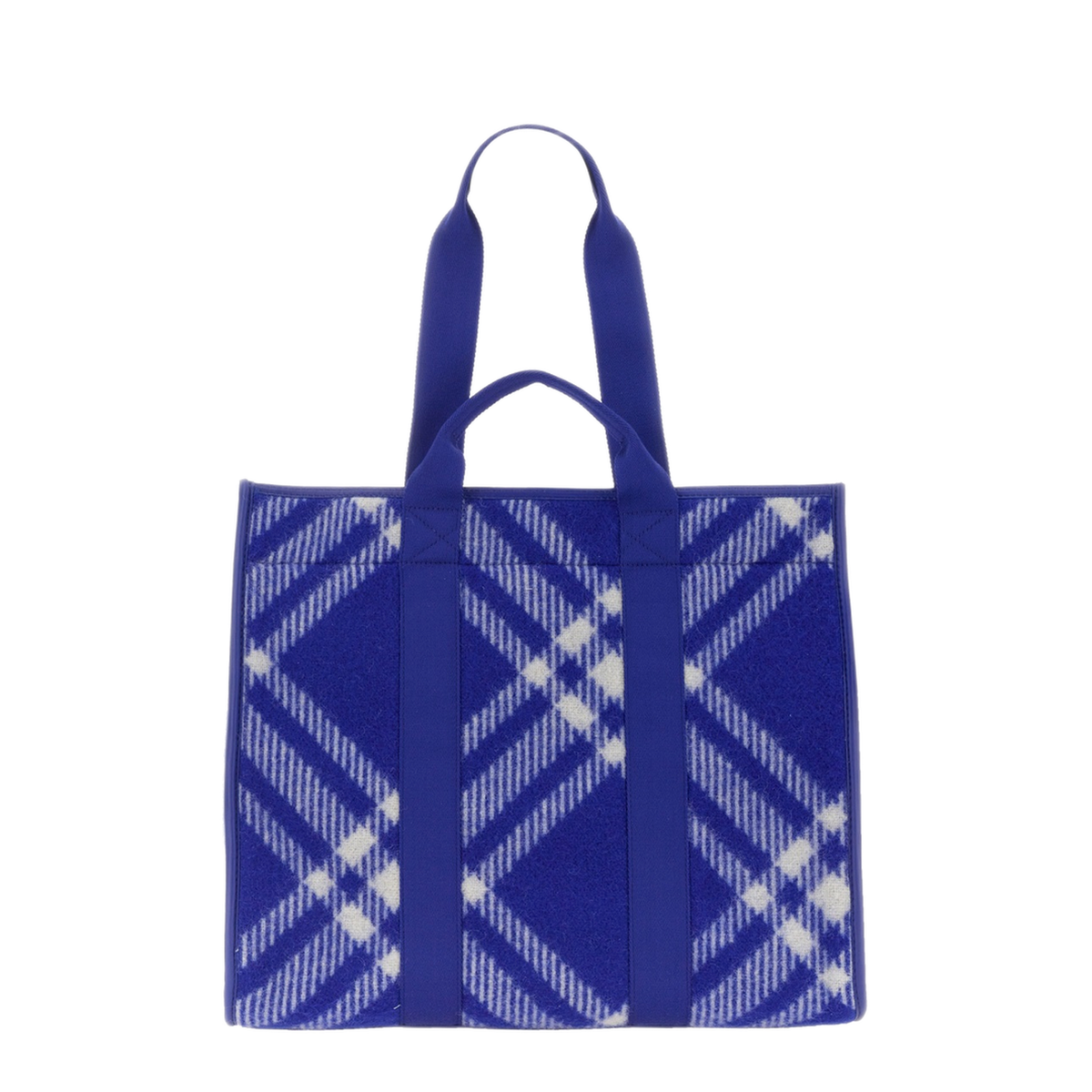 Virgin Wool Shopper Bag - Blue