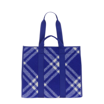 Virgin Wool Shopper Bag - Blue