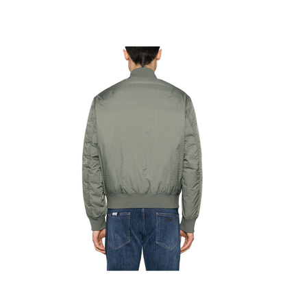 Jacquard Nylon Bomber Jacket