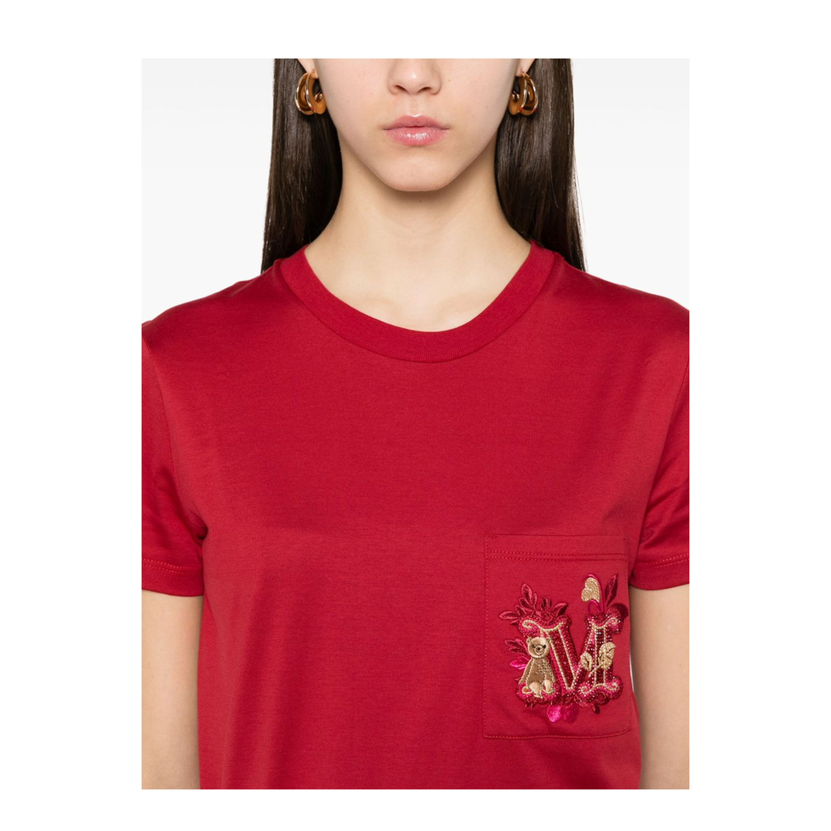 Logo Cotton T-Shirt in Pink