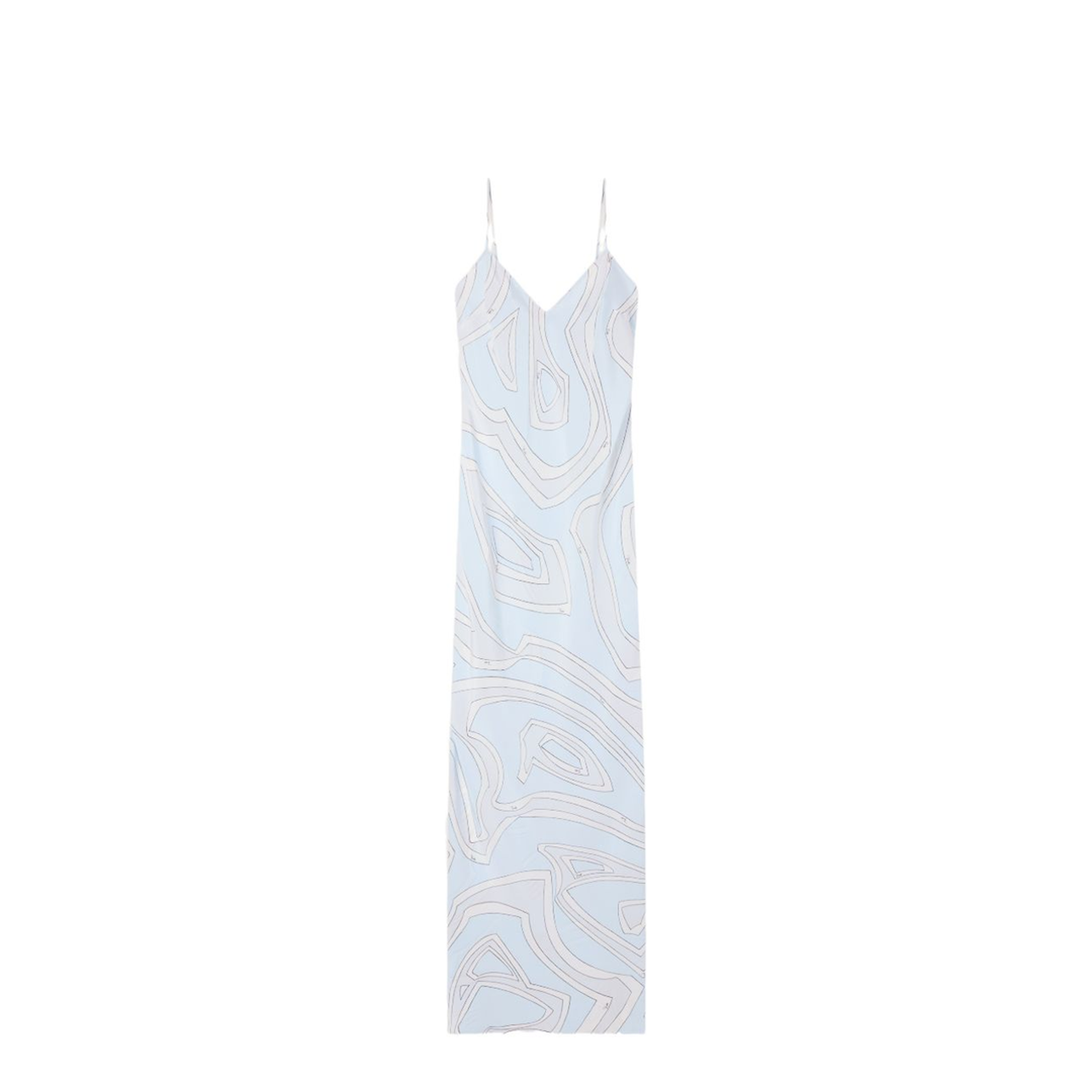 MAYFEYR - Pucci - Light Blue V Neck Dress - 6URI266U743016
