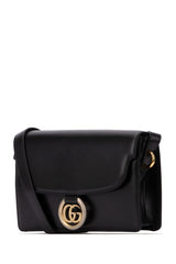 Gg Ring Gold Logo Leather Shoulder Messenger