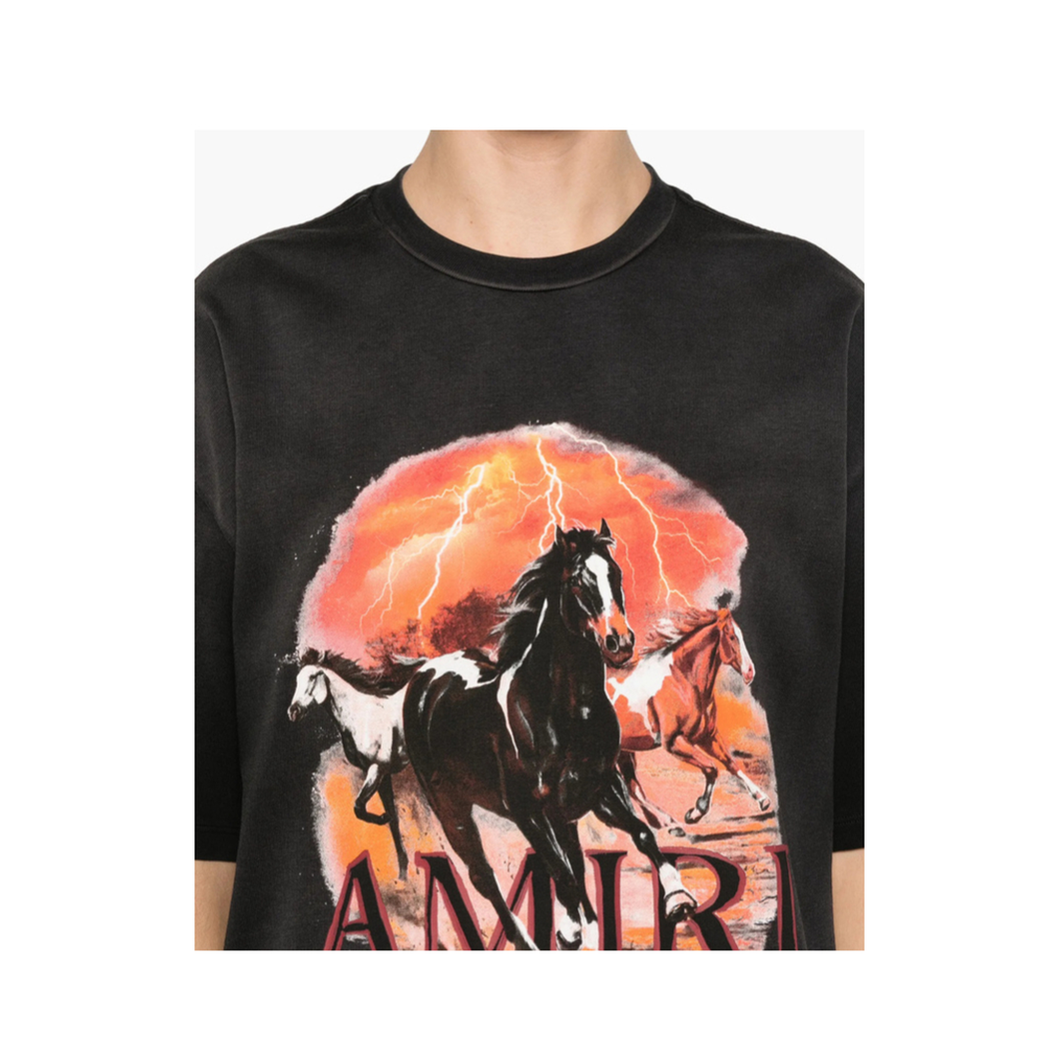 Graphic Print Oversized Crewneck T-Shirt