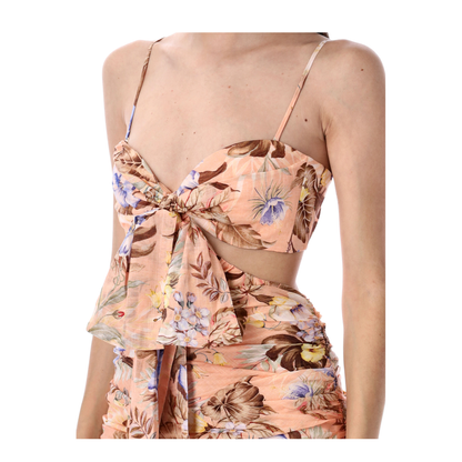 Coco Printed Cotton Mini Dress