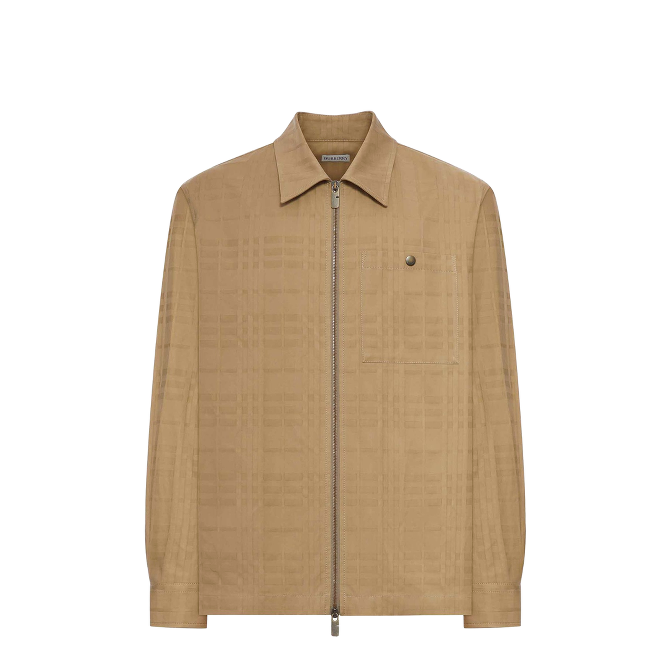MAYFEYR - Burberry - Check Cotton Zip-Up Shirt - 8121988